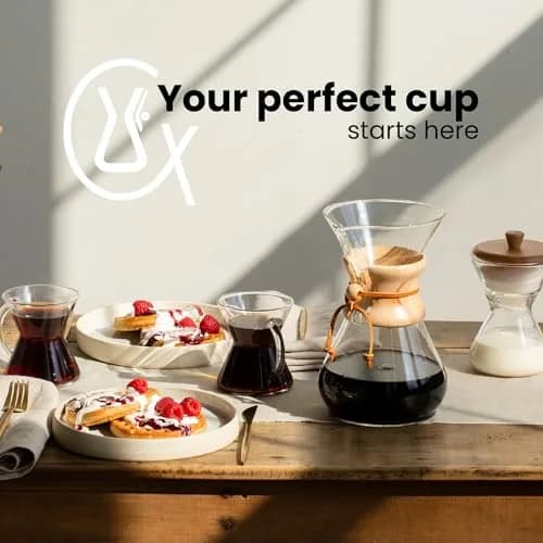 Chemex Hand Blown Glass Cream & Sugar Set | Elegant Coffee Service with Drip-Free Pouring (70-120 chars) thumbnail 6