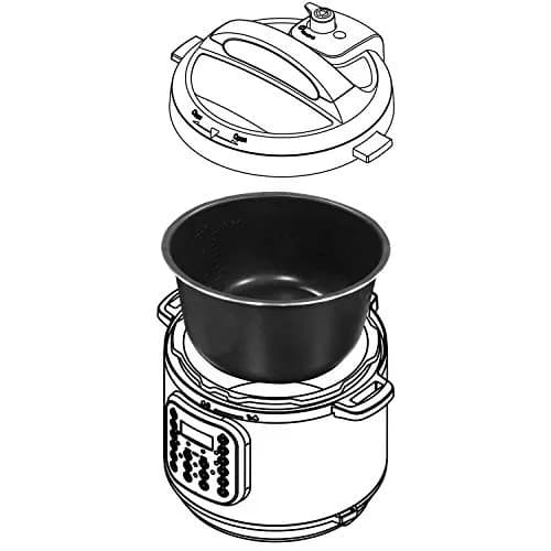 Instant Pot Ceramic Inner Pot 6-Qt (5.7L) Gray | Non-Stick Coated Interior for Pressure Cooking thumbnail 5