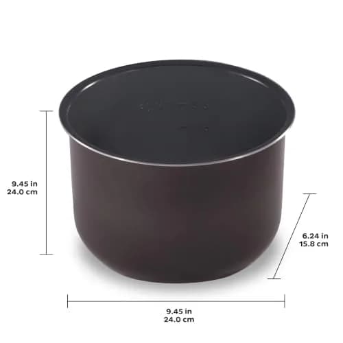 Instant Pot Ceramic Inner Pot 6-Qt (5.7L) Gray | Non-Stick Coated Interior for Pressure Cooking thumbnail 6