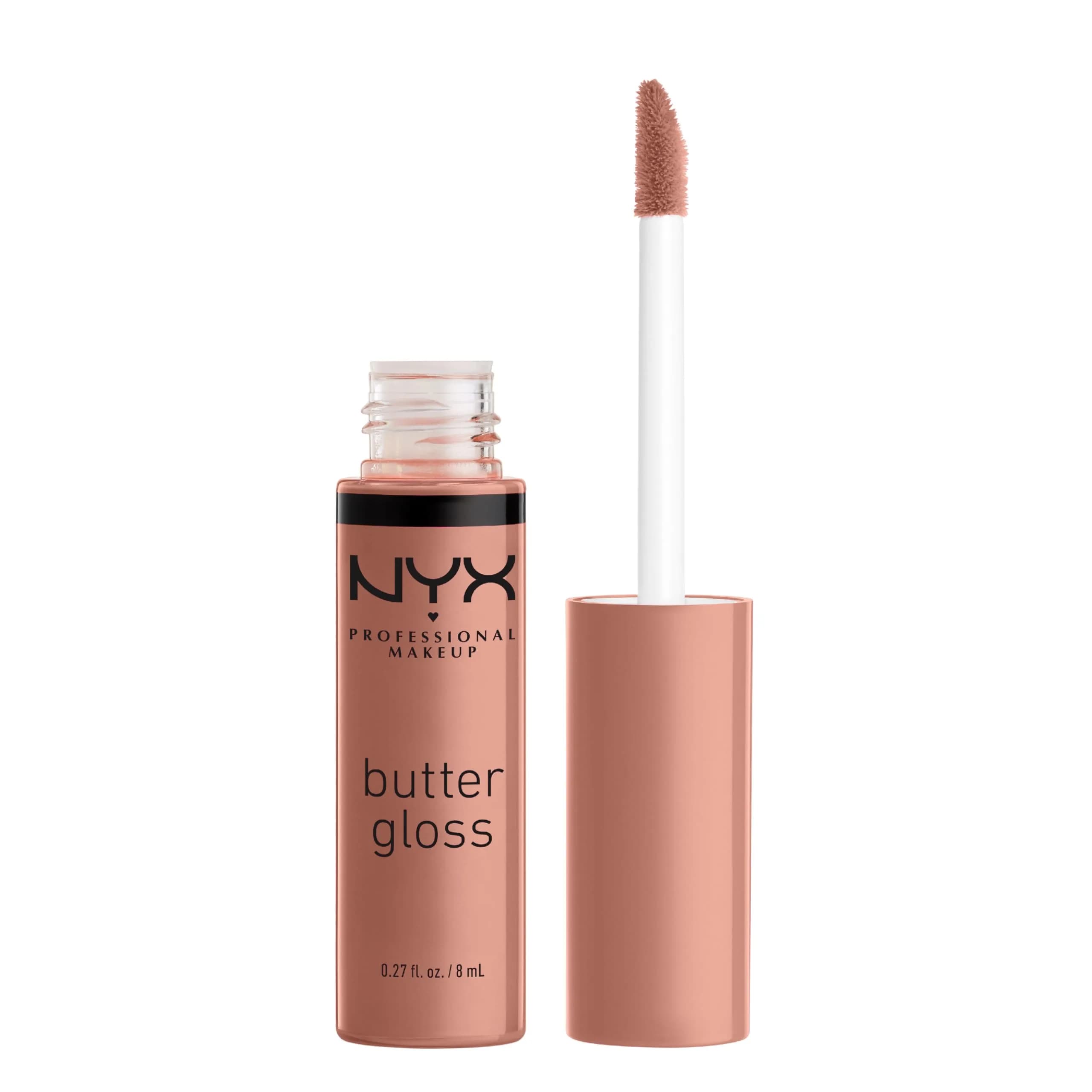 NYX PROFESSIONAL MAKEUP Butter Gloss Bling 14 Madeleine Lip Gloss - Mid-Tone Nude Vegan Shine
