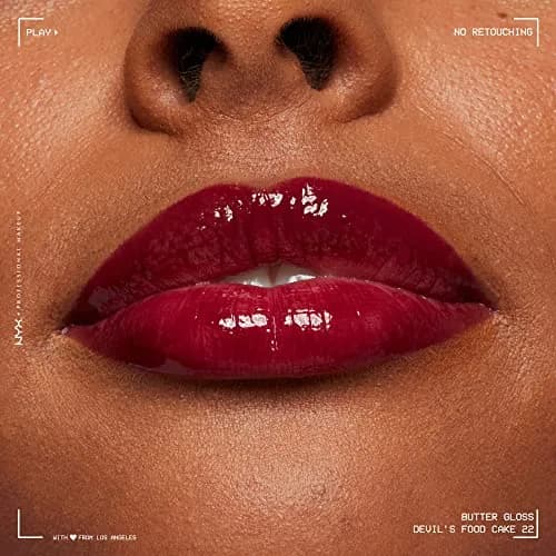 NYX PROFESSIONAL MAKEUP Butter Gloss Lip Gloss - Devil's Food Cake (Deep Plum) 8ml | Sheer to Medium Coverage thumbnail 9