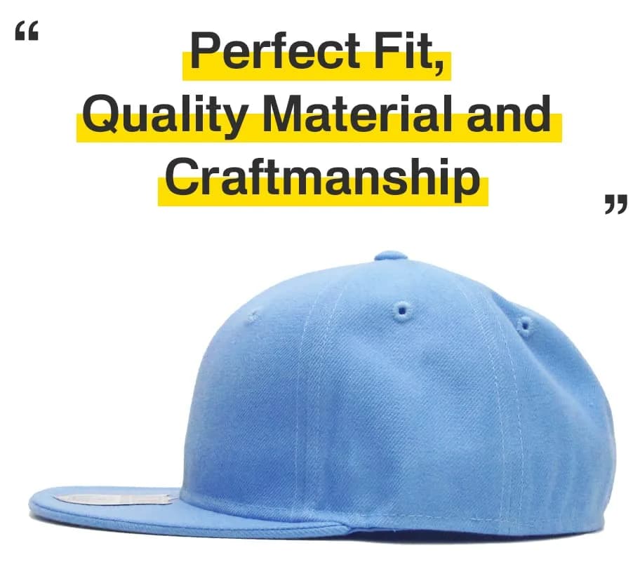 KBETHOS The Real Original Fitted Flat-Bill Baseball Cap, Sky Blue, Size 7 1/8 (6 7/8-8) | Classic Style for Men & Women thumbnail 9