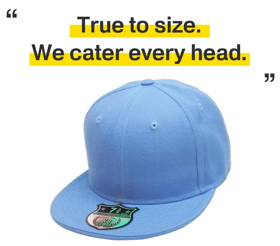 KBETHOS Real Original Fitted Flat-Bill Baseball Cap 7 1/4 (18.4 cm) | Classic Flat Brim for Men & Women thumbnail 4