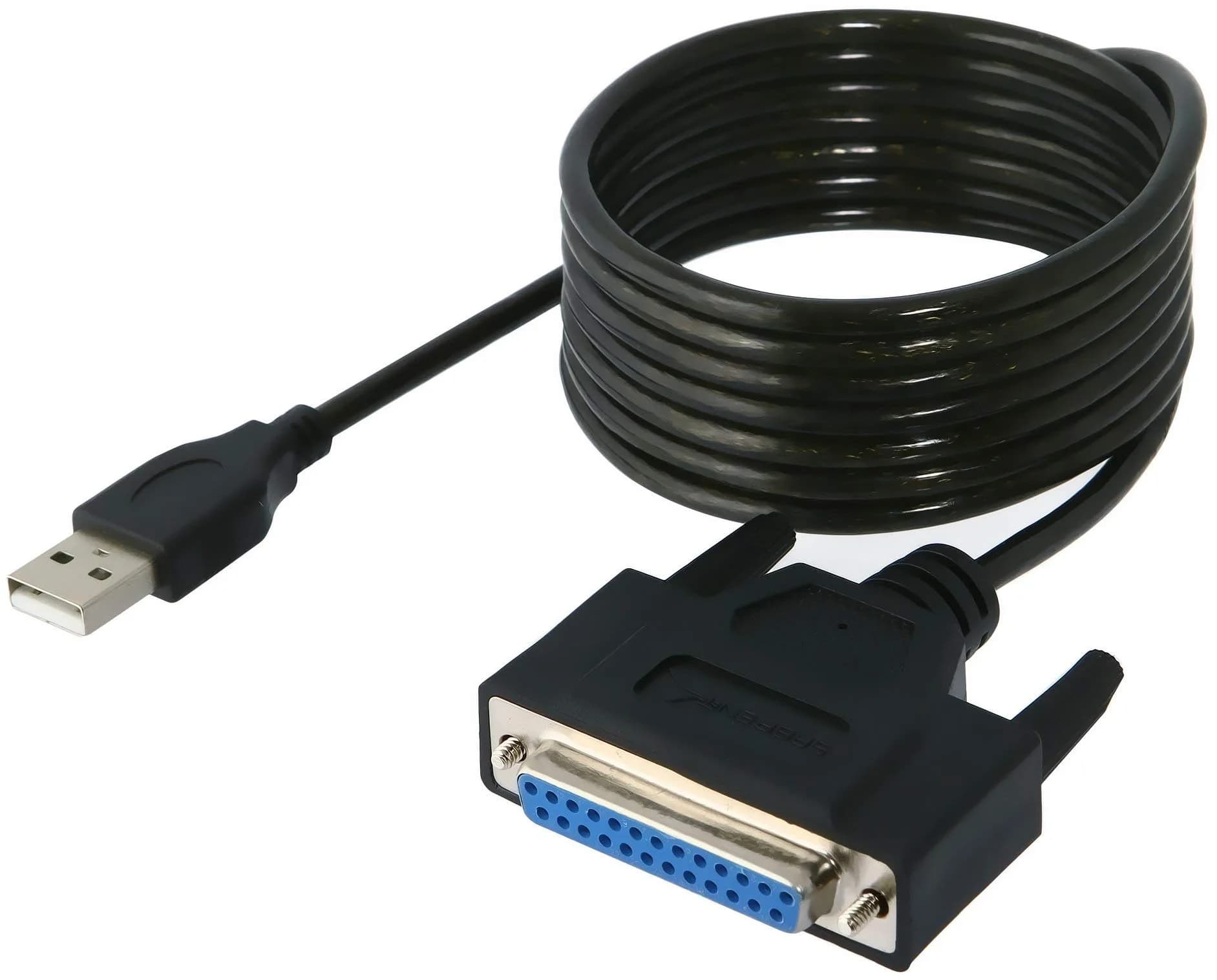 Sabrent USB 2.0 to DB25 IEEE-1284 Parallel Printer Adapter Cable (1.8m / 6ft)