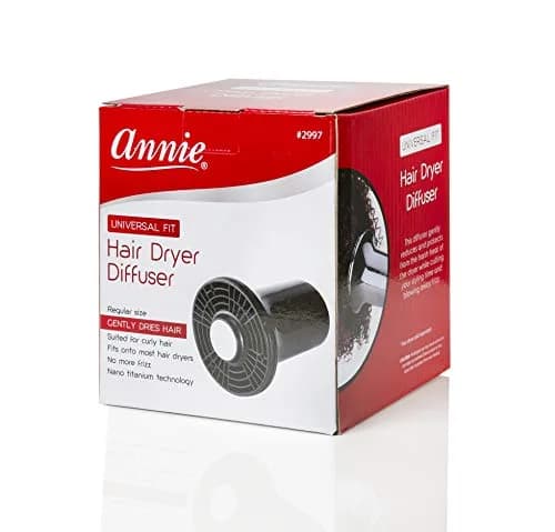 Annie Black Hair Dryer Diffuser Attachment | Standard Size for Curly Hair Styling thumbnail 2