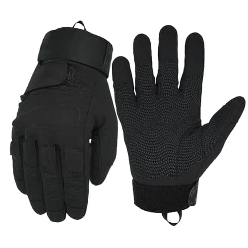 Seibertron Full Finger Tactical Gloves Water Resistant Impact & Touchscreen | Anti-Slip for Adults & Youth thumbnail 1