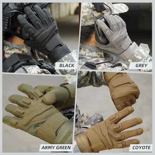 Seibertron S.O.L.A.G Full Finger Tactical Gloves L (19.4-20.6cm Palm) | Water Resistant Touchscreen Impact Anti-Slip thumbnail 5
