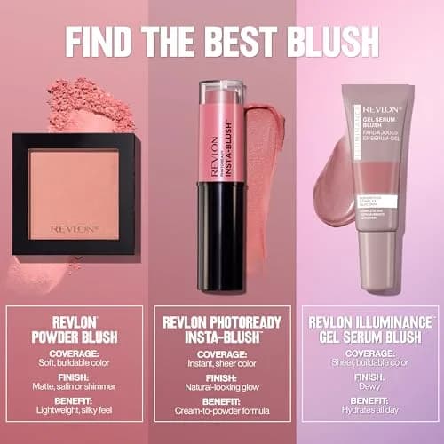 Revlon Powder Blush Face Makeup Naughty Nude 5g (0.17 oz) | Buildable Color for Natural Radiance thumbnail 7