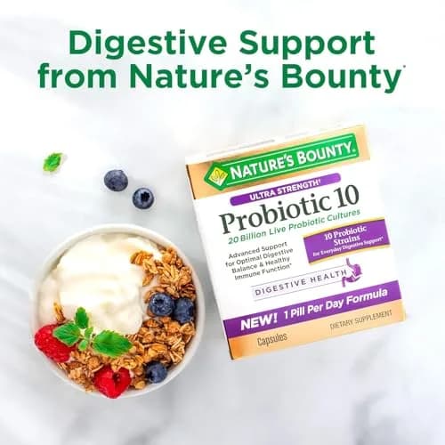 Nature's Bounty Probiotic Acidophilus Tablets 120 ea (Pack of 5) | 600 Total Tablets | Digestive Health Support thumbnail 12