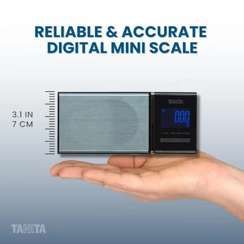 Tanita Mini Scale Japan Technology Accurate Digital Pocket Scale for Jewelry 200g | Blue Backlit Display, 6 Modes thumbnail 5
