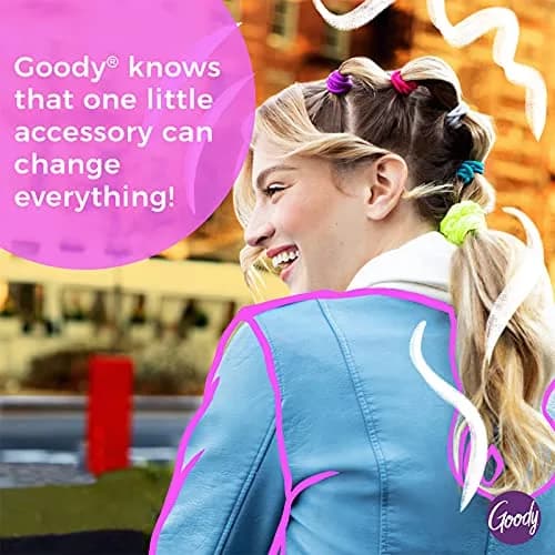 Goody Ouchless Hair Elastics for Thick Curly Hair, 30 Count Black | No-Snag Ponytail Holders for Women & Men thumbnail 4