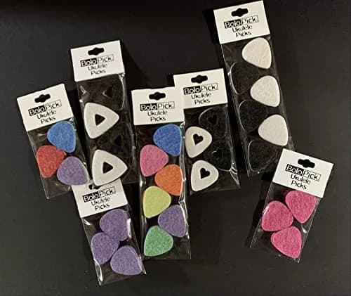 BoloPick Felt Ukulele Picks 3mm Thick (6-Pack) | Soft Strum & Precise Picking thumbnail 4