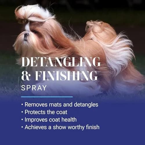 Chris Christensen Ice on Ice Detangler & Finishing Dog Spray 16 oz | Conditions & Protects Coat thumbnail 2