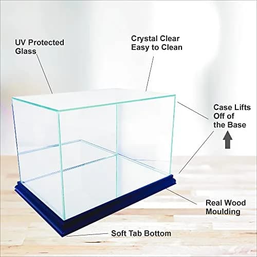 Perfect Cases MLB Card and Baseball Glass Display Case, Walnut | UV Protected Wood Molding (70-120 chars) thumbnail 4