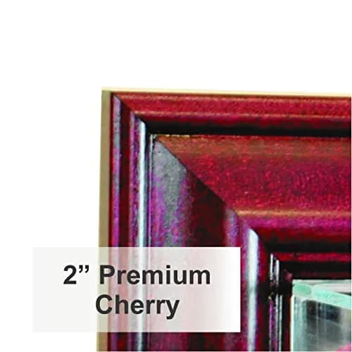 Perfect Cases MLB Wall Mounted Double Baseball Glass Display Case, Cherry | UV Protected Glass & Real Wood Molding thumbnail 2