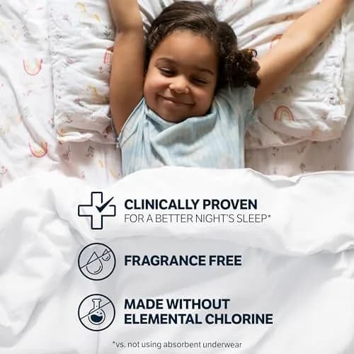 GoodNites Girls' Nighttime Bedwetting Underwear S/M (43-68 lbs) 14 Ct | Dermatologist Tested Incontinence Protector thumbnail 6