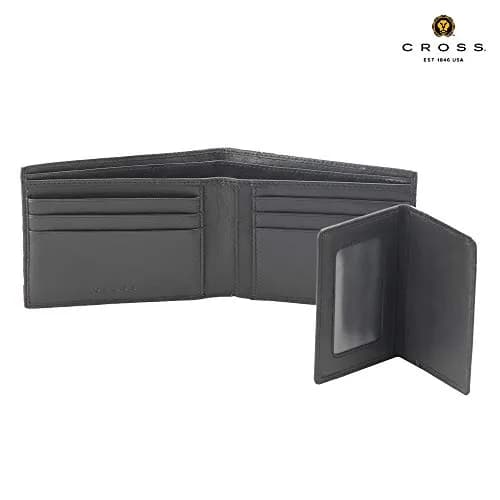 Cross Men's Leather Bifold Wallet with Removable Card Case, Black | Genuine Leather Bi-Fold Wallet for Men thumbnail 7