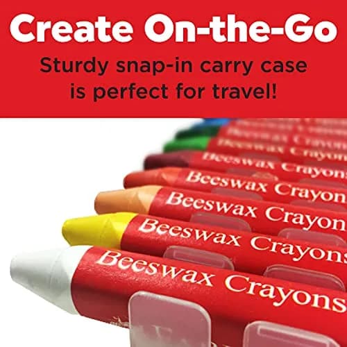Faber-Castell Beeswax Jumbo Triangle Crayons 12 Count | Non-Toxic Art Supplies for Kids Ages 3+ thumbnail 5