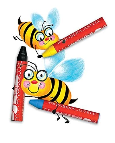 Faber-Castell Beeswax Jumbo Triangle Crayons 12 Count | Non-Toxic Art Supplies for Kids Ages 3+ thumbnail 7