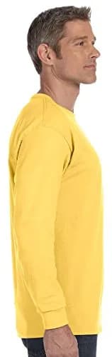 Jerzees Dri-Power 50/50 Cotton-Poly Long Sleeve T-Shirt Safety Green | Regular Fit, CPSIA Compliant thumbnail 4