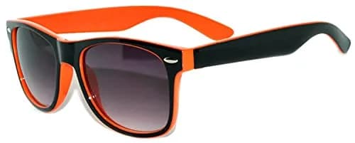 OWL 80's Stylish Retro Two Tone Party EDM Sunglasses | UV400 Protection, Unisex, Lightweight thumbnail 1