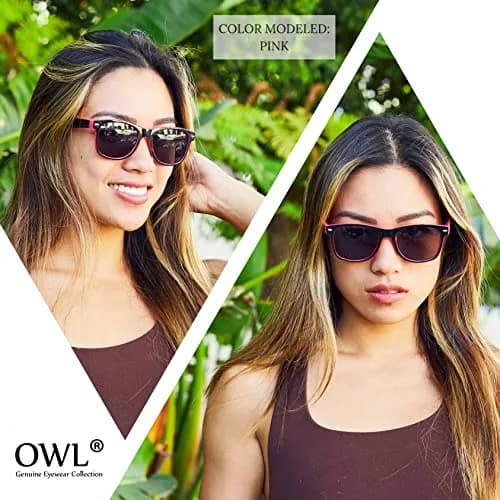 OWL 80's Stylish Retro Two Tone Party EDM Sunglasses | UV400 Protection, Unisex, Lightweight thumbnail 4