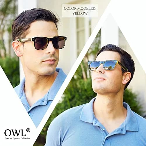 OWL 80's Stylish Retro Two Tone Party EDM Sunglasses | UV400 Protection, Unisex, Lightweight thumbnail 5