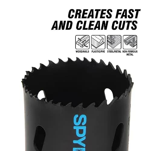 Spyder 600066 Rapid Core Eject Hole Saw, 1-Inch | Bi-metal Steel, Fast & Easy Cutting thumbnail 5