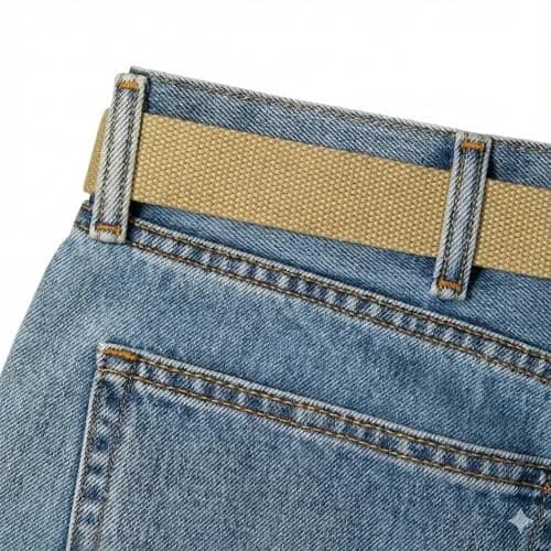 BC Belts Canvas Web Belt Military Style with Antique Brass Buckle 54" | Versatile Casual Accessory thumbnail 6