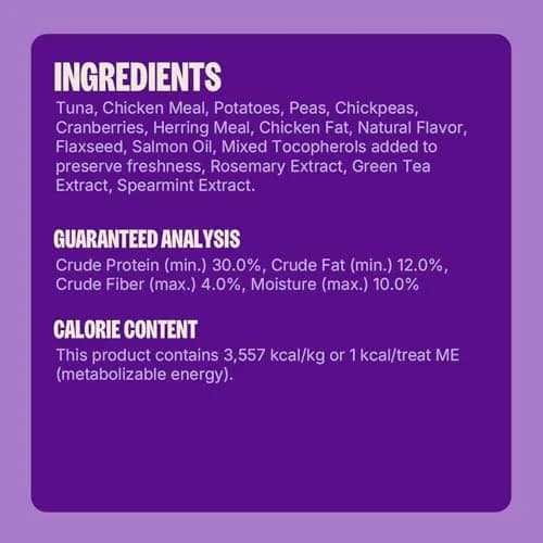 Wellness Kittles Crunchy Cat Treats, Tuna & Cranberry Flavor, 2 oz Bag | Grain-Free Dental Care for All Lifestages thumbnail 8