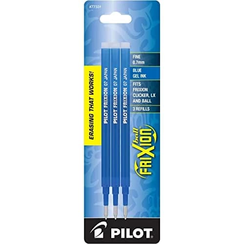 Pilot Gel Ink Refills for FriXion Erasable Gel Ink Pen, Fine Point, Blue Ink, 6 Packs | Vibrant, erasable gel refills for FriXion pens thumbnail 2
