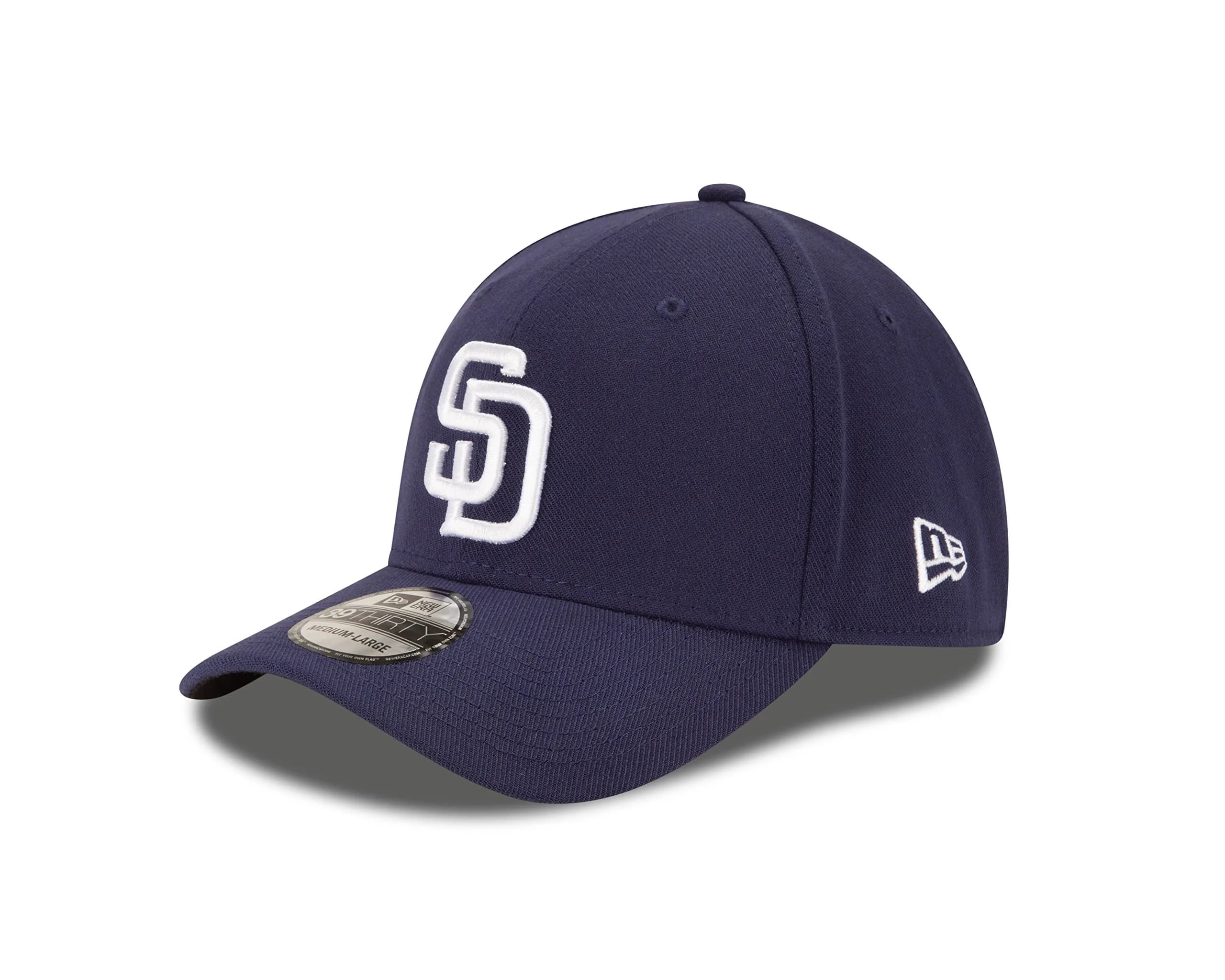 New Era San Diego Padres Team Classic Game 39Thirty Stretch Fit Cap, Blue, S/M (Adjustable)