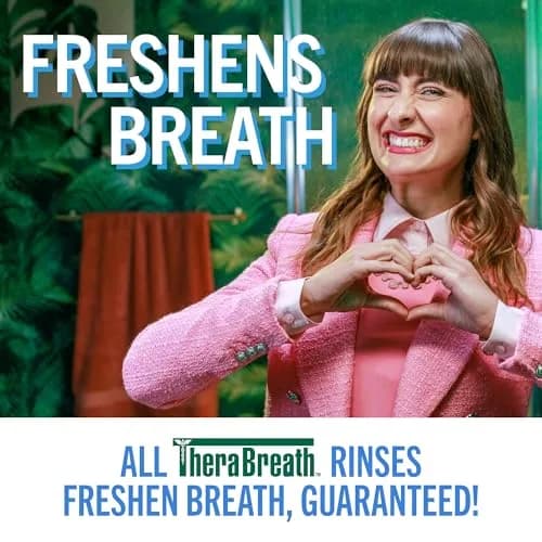 TheraBreath Mouthwash Icy Mint 16 Fl Oz | Alcohol-Free, Dentist-Formulated, 2-Pack thumbnail 7