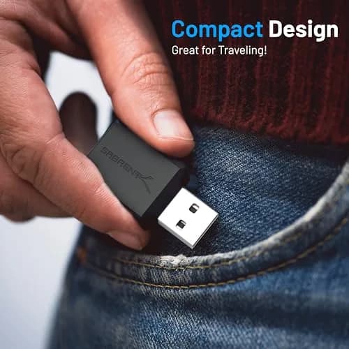 Sabrent USB External Stereo Sound Card Adapter AU-MMSA | Plug & Play 3D Stereo USB 2.0 Hi-Speed thumbnail 5