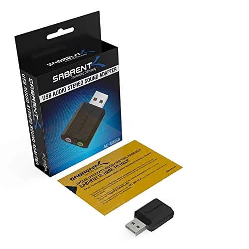 Sabrent USB External Stereo Sound Card Adapter AU-MMSA | Plug & Play 3D Stereo USB 2.0 Hi-Speed thumbnail 6