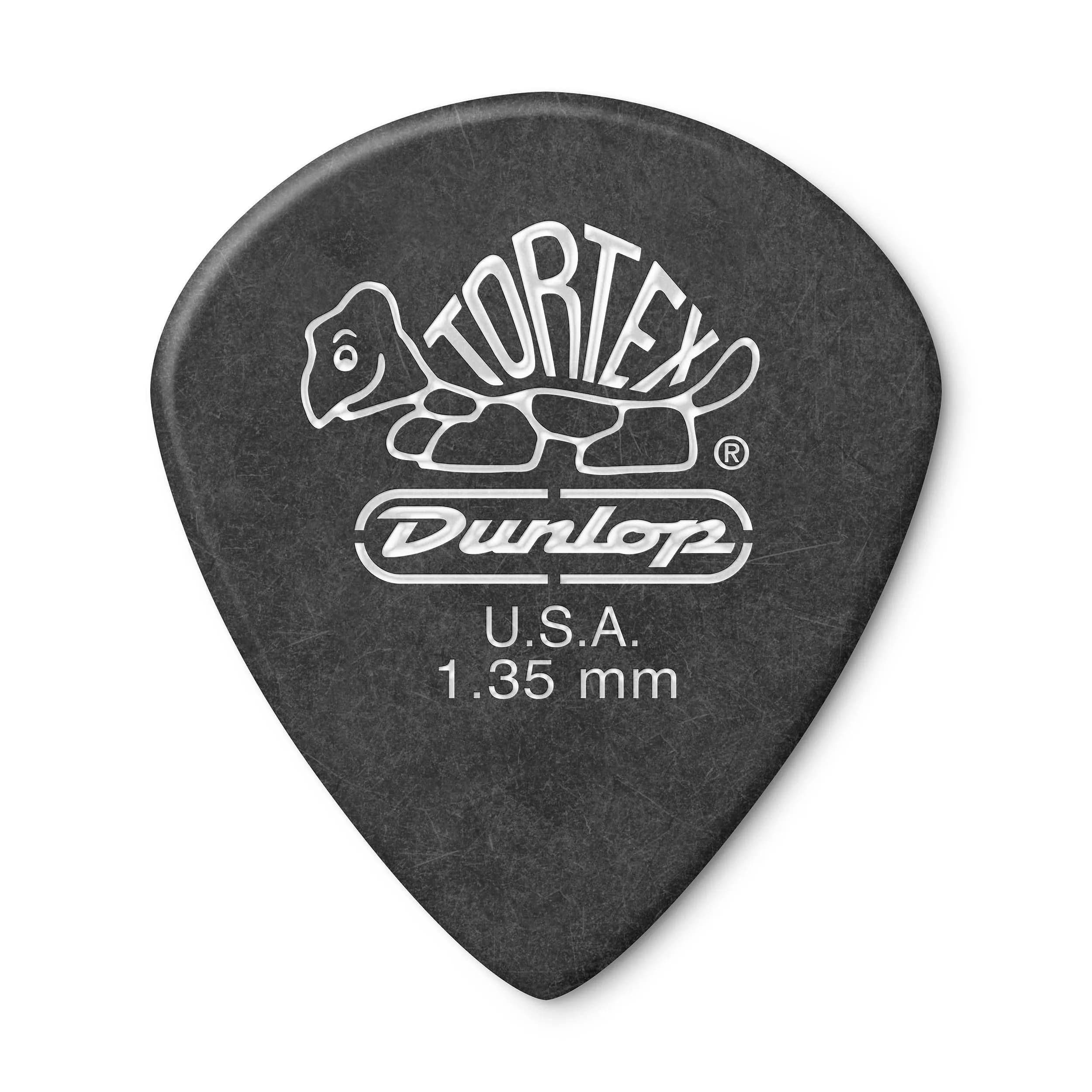 Jim Dunlop Tortex Jazz III XL Guitar Picks 1.14mm (12-Pack) | Aggressive Attack & Superior Control — 1.35mm
