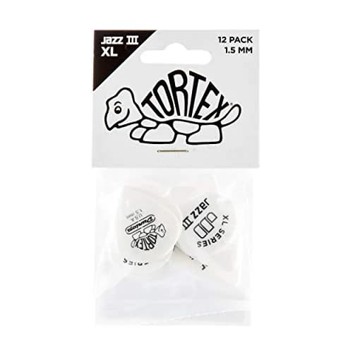 Jim Dunlop Tortex Jazz III XL Guitar Picks 1.50mm (12-Pack) | Precision Articulation for Fast Playing thumbnail 4