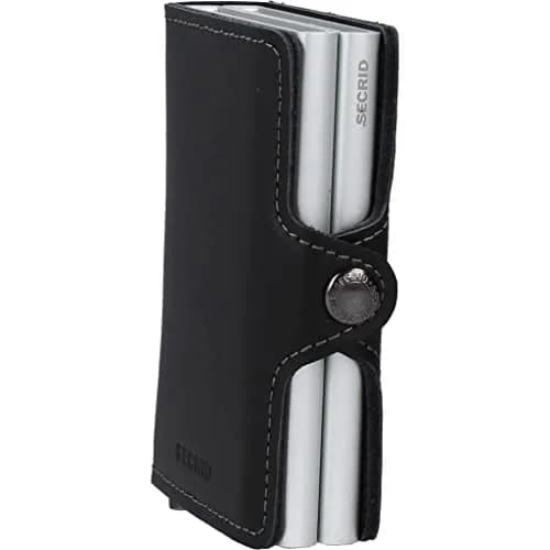 SECRID Twinwallet Vintage Black Leather Wallet | RFID Blocking Dual Cardprotector thumbnail 2