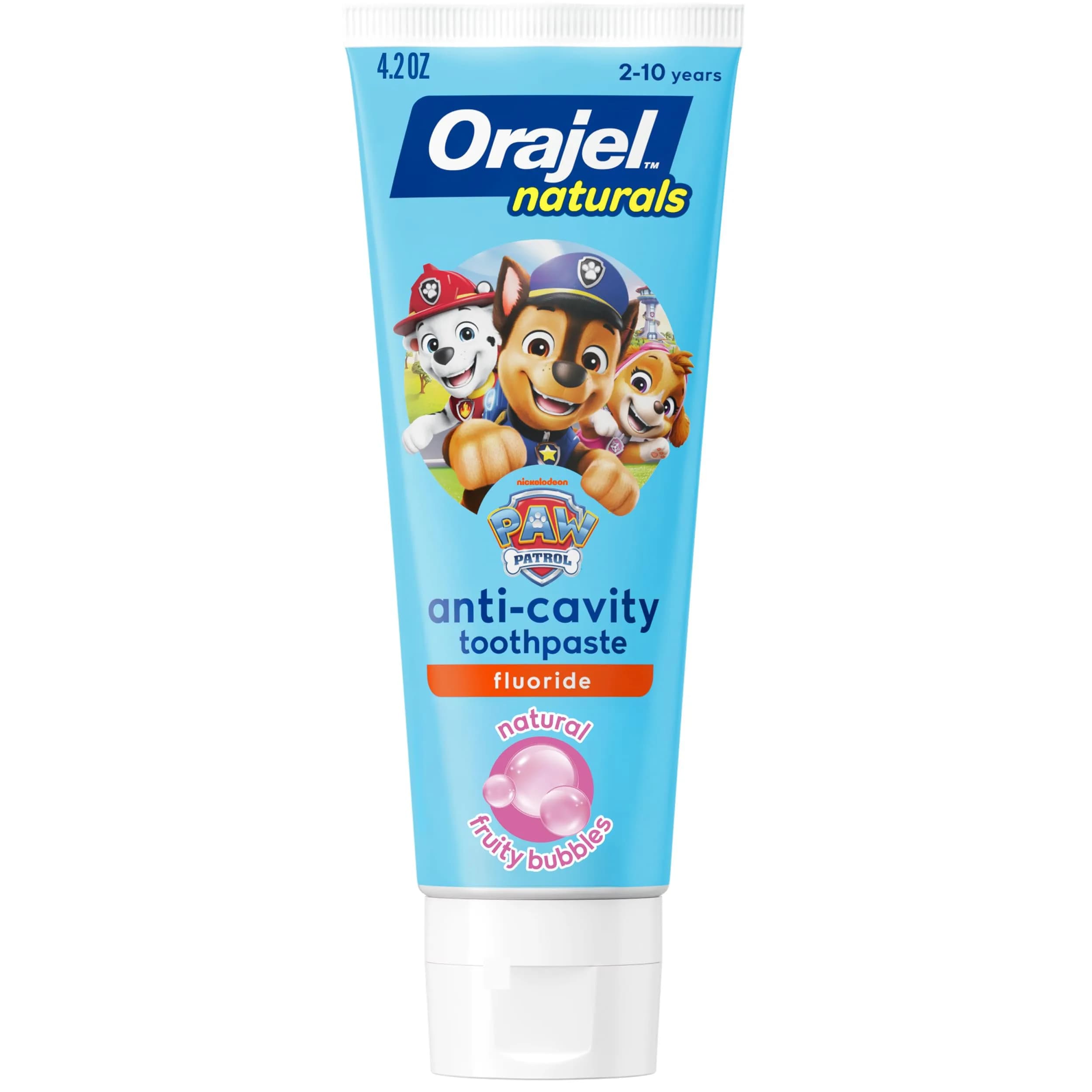 Orajel Naturals PAW Patrol Kids Fluoride Toothpaste 120ml (4.2 Oz) | Cavity Protection & Healthy Gums - main product image