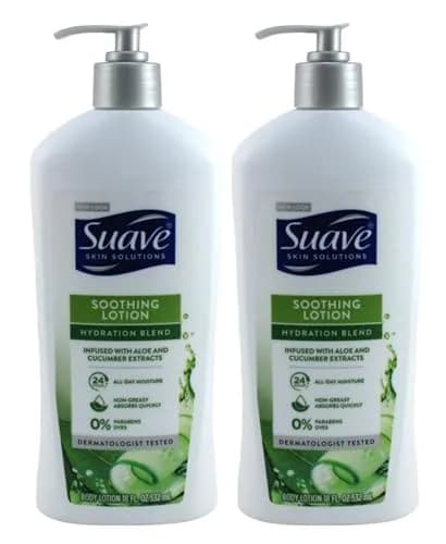 Suave+ Soothing Aloe & Cucumber Skin Lotion 532ml (18 fl Oz) (2-Pack) | Dermatologist Tested for Dry Skin thumbnail 1