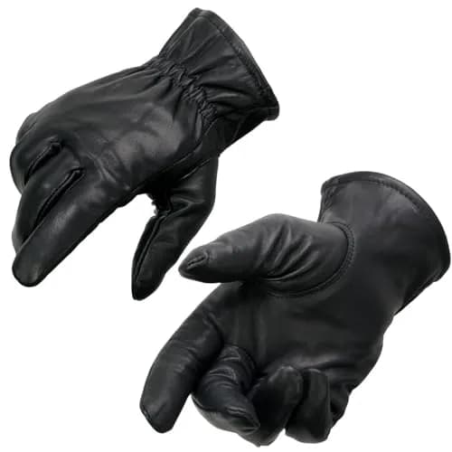 Milwaukee Leather SH734 Men's Black Thermal Lined Leather Motorcycle Gloves w/Cinch Wrist Closure - 3X-Large | Warm, Weather-Resistant Riding Gear thumbnail 1