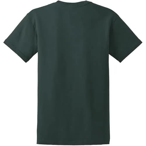 Port & Co Big and Tall 100% Cotton Essential T-Shirt Large Tall Dark Green | Heavyweight Crew Neck thumbnail 5