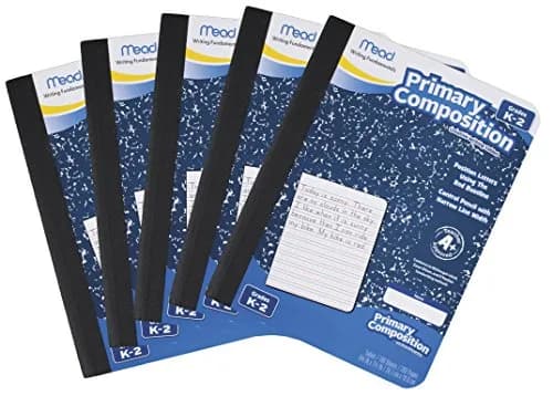 Mead Primary Composition Notebook for Grades K-2 | 100 Sheets Wide Ruled, 5 Pack thumbnail 1