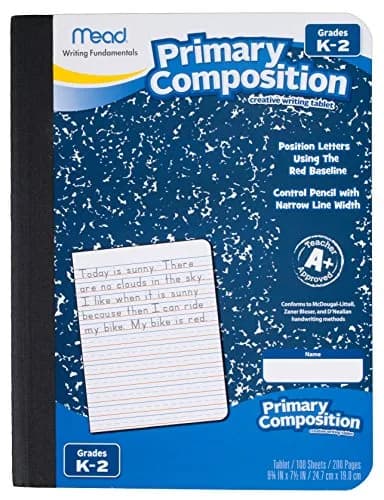 Mead Primary Composition Notebook for Grades K-2 | 100 Sheets Wide Ruled, 5 Pack thumbnail 2
