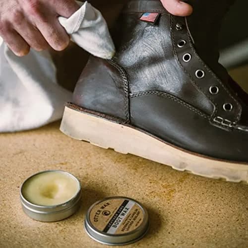 Otter Wax Boot Wax | 5 oz | Heavy-Duty Leather Waterproofing & Sealant for Leather Boots, Hats, Rain Gear thumbnail 4