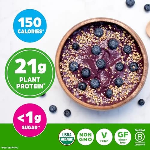 Orgain Organic Vegan 21g Protein Powder Vanilla Bean 0.91 kg (2.03 lb) | USDA Organic Plant-Based Protein for Muscle Recovery thumbnail 6
