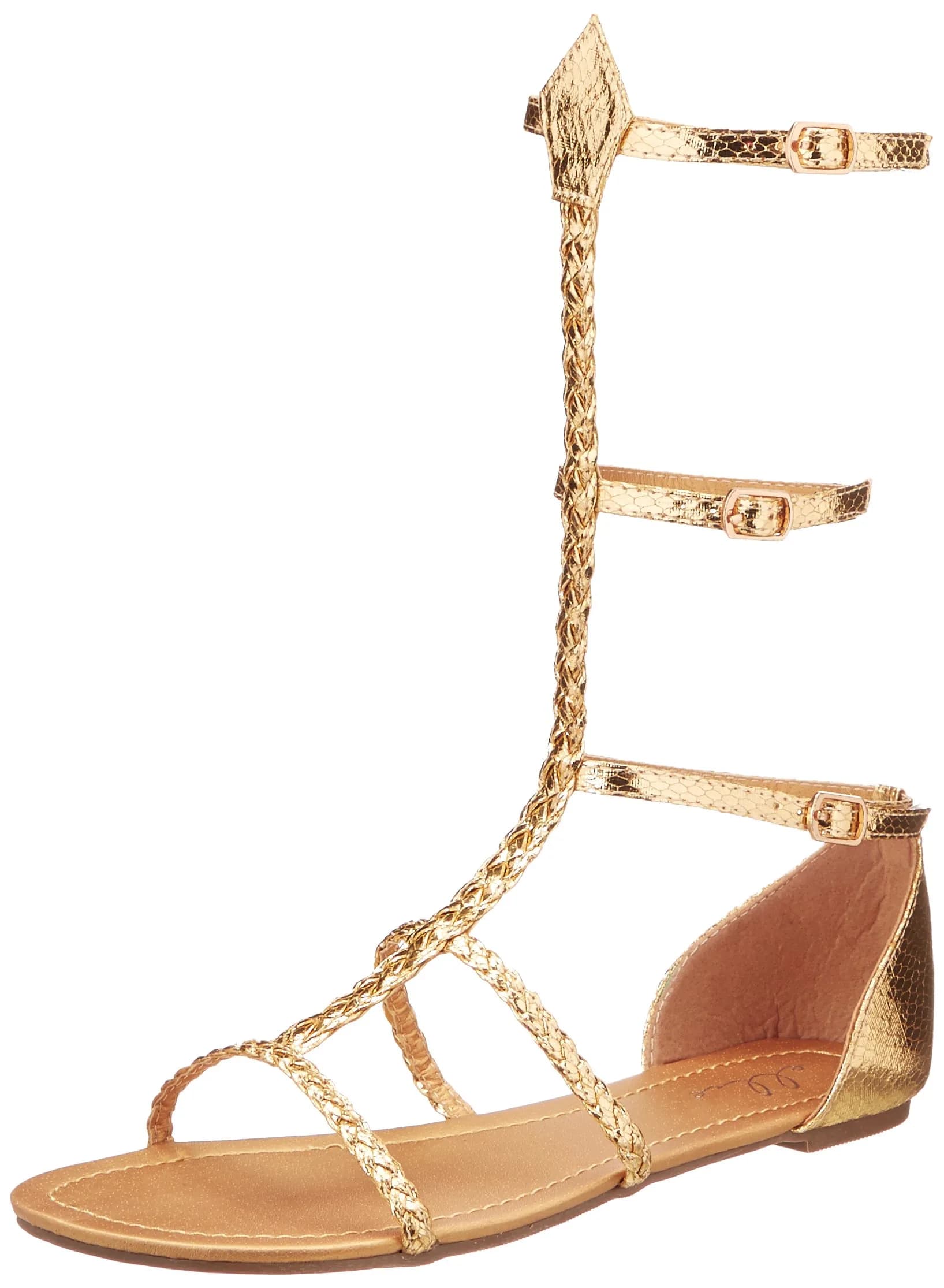 Ellie Shoes Women's Egyptian Sandals 11 | Braided straps, all man-made materials, casual style, size 11 — 9