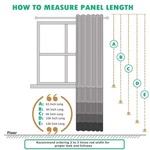 Royal Hotel Sheer Curtains – Crushed Rod Pocket Panels, 2-Pack Semi-Sheer Window Drapes, 63” Length, Green | Modern Light-Filtering Panels thumbnail 4