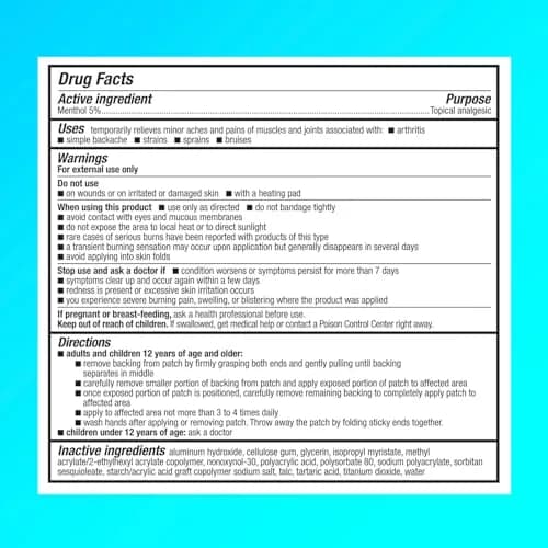 Icy Hot Original Pain Relief Patch XL Size 3 Count | Contrast Therapy for Large Areas thumbnail 2