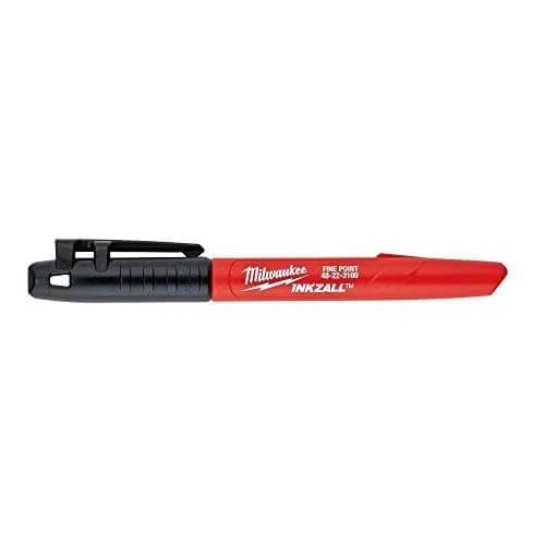 Milwaukee INKZALL Permanent Marker, Fine Point, Black, 4-Pack | Writes on Wet, Oily, Dusty Surfaces thumbnail 5